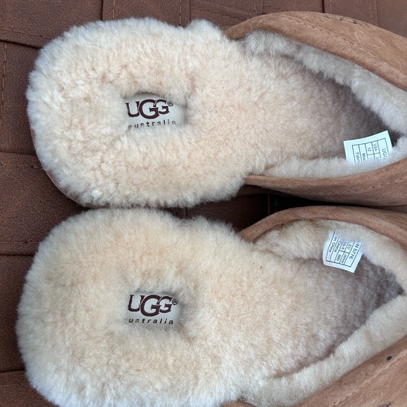 UGG Men's Scuff Suede Slippers Chestnut Size 12 - Picture 10 of 12